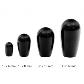 GEARKNOP. 15 X 6 MM GEVIND