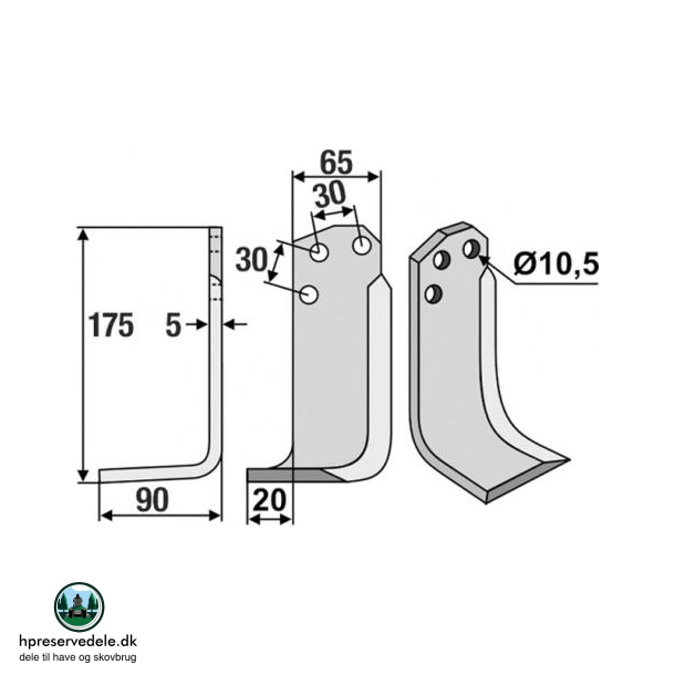 FRSERKNIV H AGRIA. 170 x 6 x 60 mm