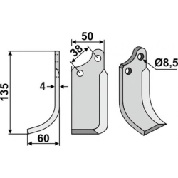 FR�SERKNIV H. AGRIA.50x4  /  38  /  8,5  /  135  1667