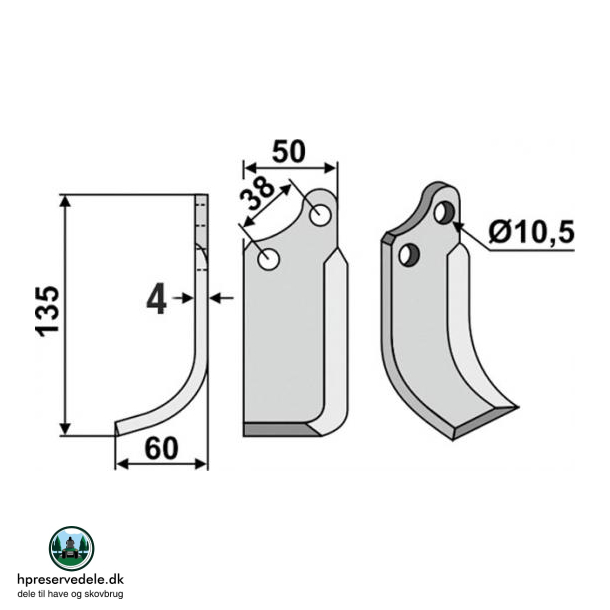FRSERKNIV H. AGRIA.50x4  /  38  /  10,5  /  135  1667-066-24