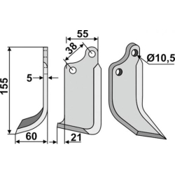 FR�SERKNIV VENSTRE  AGRIA   ORG. 12868 M. FL. 