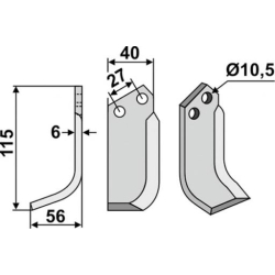 FRSERKNIV H. 115 x 6 x 40 mm. B C S.