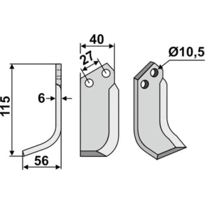 FRSERKNIV V. 115 x 6 x 40 mm B C S.