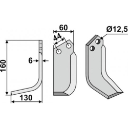 FRSERKNIV H CARRARO SPA. 160 x 6 x 60 mm