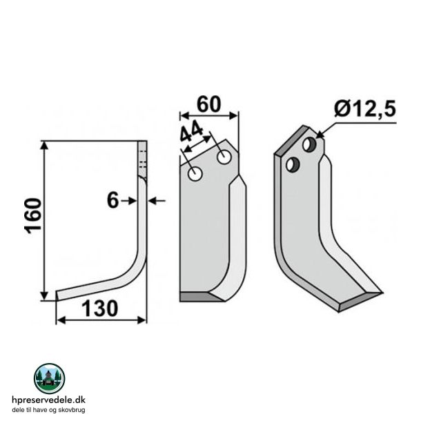 FRSERKNIV V CARRARO SPA. 160 x 6 x 60 mm