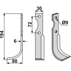 FRSERKNIV H. CASORZO 194 x 6 x 30 mm