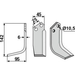 FRSERKNIV V FERRARI. 142 x 6 x 45 mm