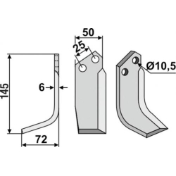 FRSERKNIV H FERRARI. 142 x 6 x 50 mm