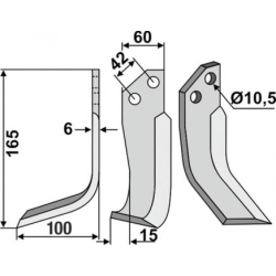 FRSERKNIV H GOLDONI.165 x 6 x 60 mm