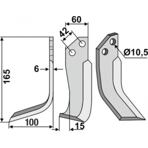 FRSERKNIV H GOLDONI.165 x 6 x 60 mm
