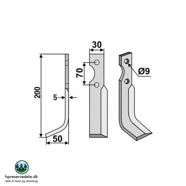 FRSERKNIV H GUTBROD. 200 x 50 mm