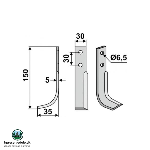 FRSERKNIV H HOLDER. 150 x 35 mm