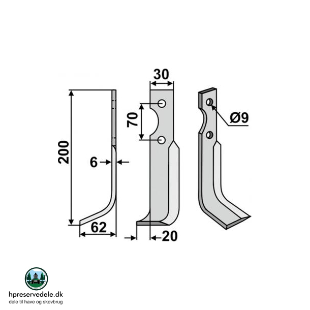 FRSERKNIV H. HONDA. 200 x 6 x 30 mm