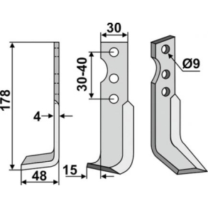FRSERKNIV V SOLO. 178 x 4 x 30 mm