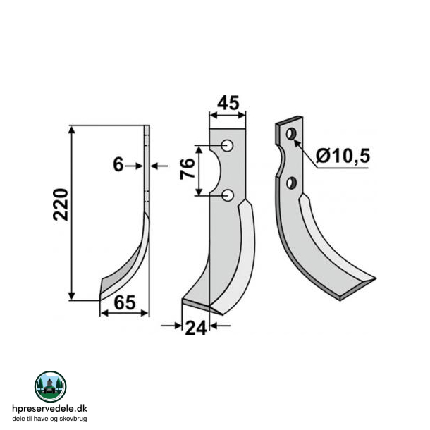 FRSERKNIV V GRILLO . 220 x 6 x 45 mm