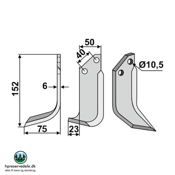 FRSERKNIV H GRILLO. 152 x 6 x 50 mm