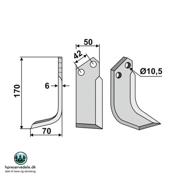 FRSERKNIV H. NIBBI BRUNO. 152 x 5 x 50 mm