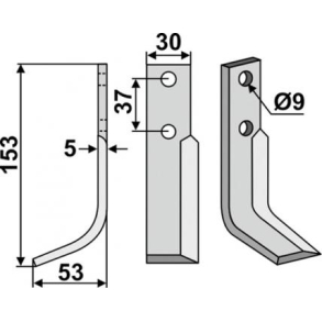 FRSERKNIV H NIBBI. 153 x 5 x 30 mm