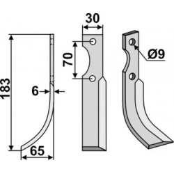 FRSERKNIV H S.E.P. 183 x 6 x 30 mm