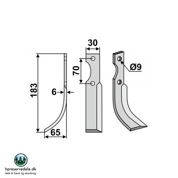 FRSERKNIV H S.E.P. 183 x 6 x 30 mm