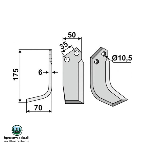 FRSERKNIV V. S.E.P. 175 x 6 x 50 mm