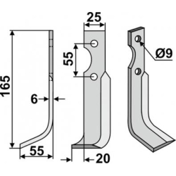 FRSERKNIV V. B.C S. 165 x 6 x 25 mm
