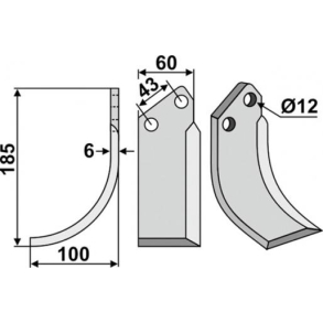 FR�SERKNIV V. AGRIA. 185 x 100 mm