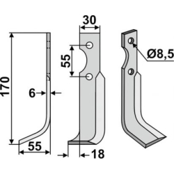 FRSERKNIV V. B.C.S. 170 x 6 x 30 mm