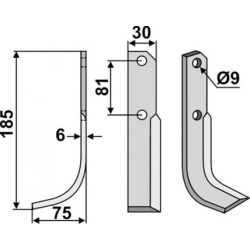 FRSERKNIV H. BERTOLINI. 185 x 6 x 30 mm