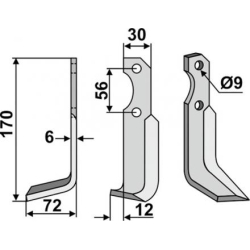 FRSERKNIV H BERTOLINI.170 x 6 x 30 mm
