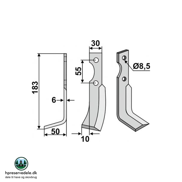 FRSERKNIV V CARRARO SPA. 183 x 6 x 30 mm