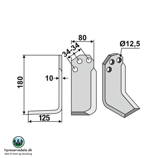 FRSERKNIV H CARRARO SPA. 180 x 10 x 80 mm