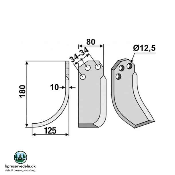 FRSERKNIV V CARRARO SPA. 180 x 10 x 80 mm