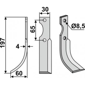 FRSERKNIV V EUROSYSTEMS. 197 x 4 x 30 mm