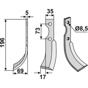 FRSERKNIV V EUROSYSTEMS. 196 x 5 x 35 mm