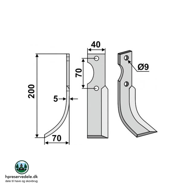 FRSERKNIV V FORT. 200 x 5 x 40 mm