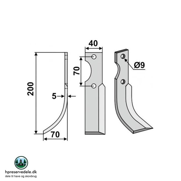 FRSERKNIV V FORT. 200 x 5 x 40 mm