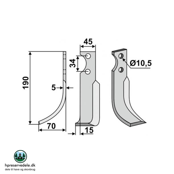 FRSERKNIV H FORT. 190 x 5 x 45 mm