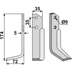 FRSERKNIV H NIBBI. 174 x 5 x 35 mm
