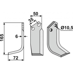 FRSERKNIV H NIBBI. 165 x 6 x 50 MM