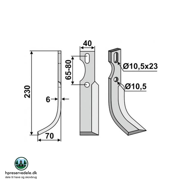 FRSERKNIV V UNIVERSAL. 230 x 6 x 40 mm