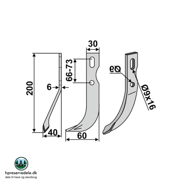 FRSERKNIV H UNIVERSAL. 200 x 6 x 30 mm