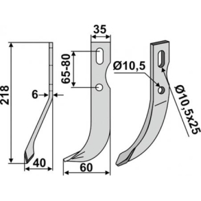 FRSERKNIV V UNIVERSAL. 218 x 6 x 35 mm