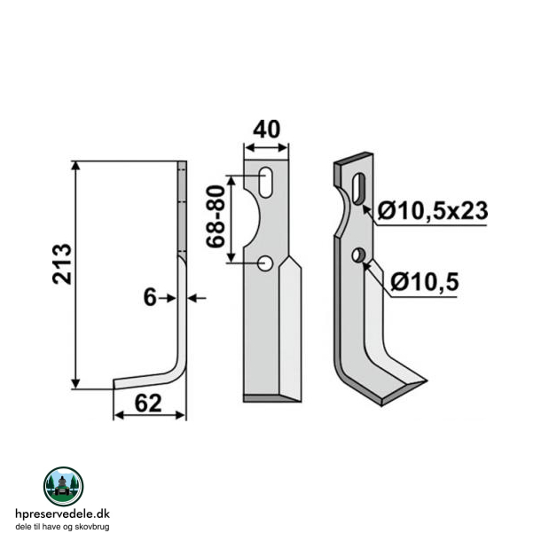 FRSERKNIV H UNIVERSAL. 213 x 6 x 40 mm  ER I RESTORDRE