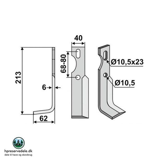 FRSERKNIV H UNIVERSAL. 213 x 6 x 40 mm  ER I RESTORDRE
