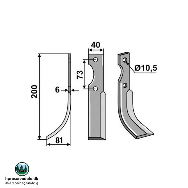 FRSERKNIV V EUROSYSTEMS. 205 x 6 x 40 mm