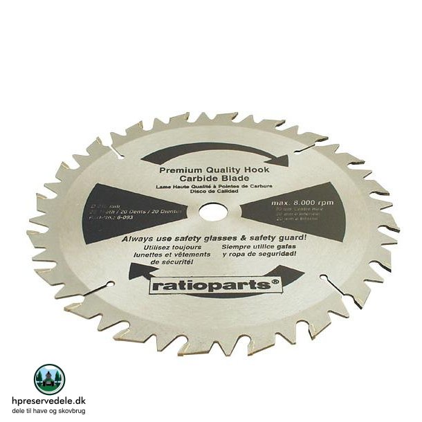 KLINGE 20T. HRDMETAL.20 X 250 X 20,0 X 1,8 mm