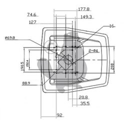 SDE FOR HAVETRAKTOR  MELL. HJ MODEL (273 MM)  FARVE:GUL 